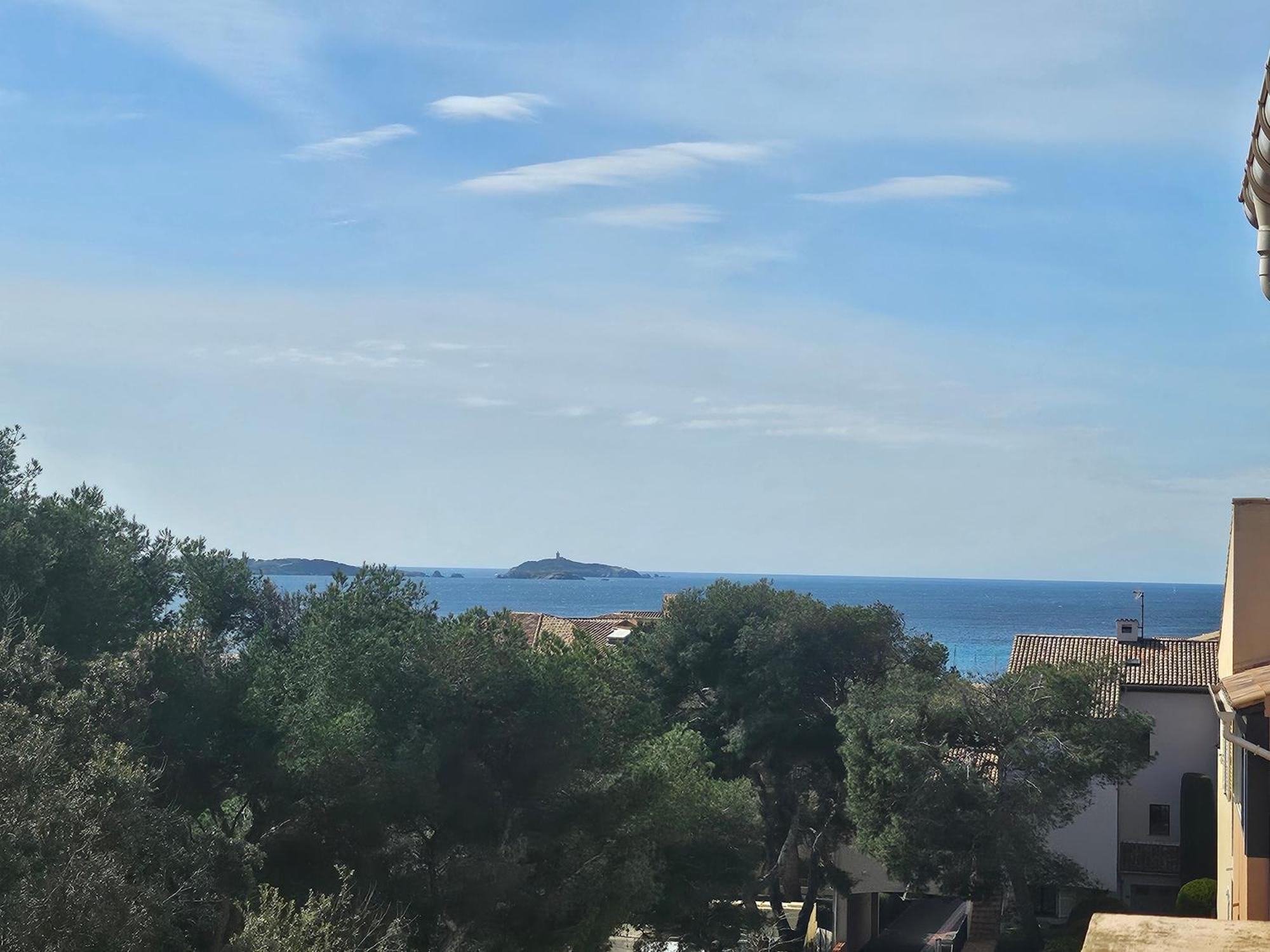 Domaine De La Coudouliere, T2 Climatise Terrasse Vue Mer Sans Vis A Vis Plage A 100M Six-Fours-les-Plages Cameră foto
