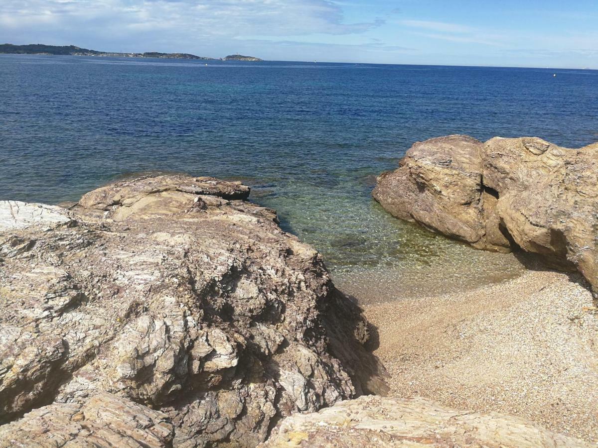 Domaine De La Coudouliere, T2 Climatise Terrasse Vue Mer Sans Vis A Vis Plage A 100M Six-Fours-les-Plages Exterior foto